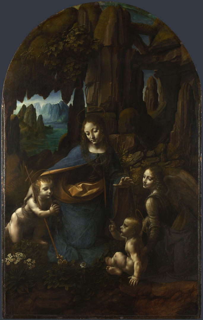 The Virgin Of The Rocks - A italian renaissance leonardo da vinci art  wallpaper picture