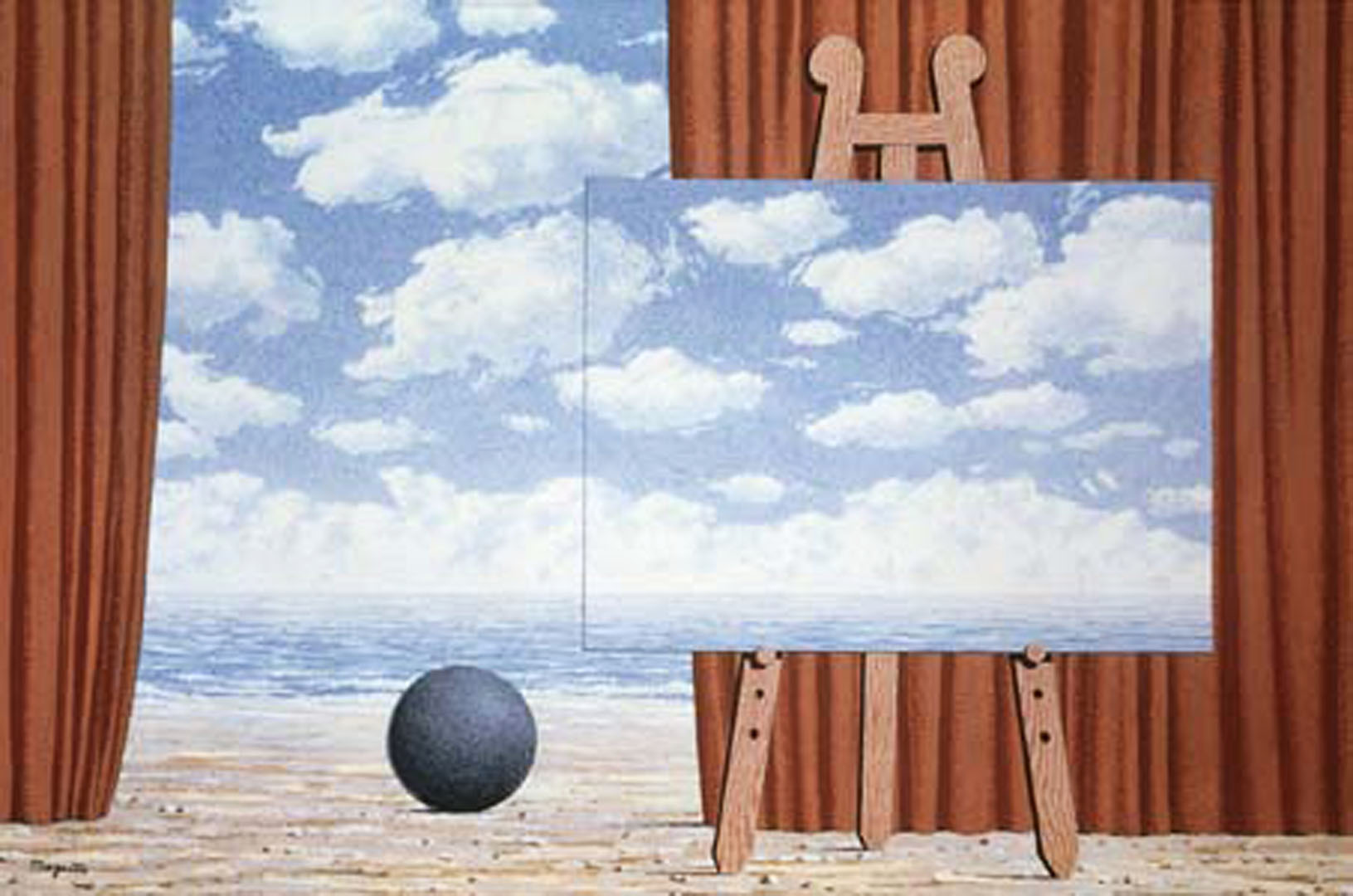 Pretty Captive A Surrealist Rene Magritte Art Wallpaper
