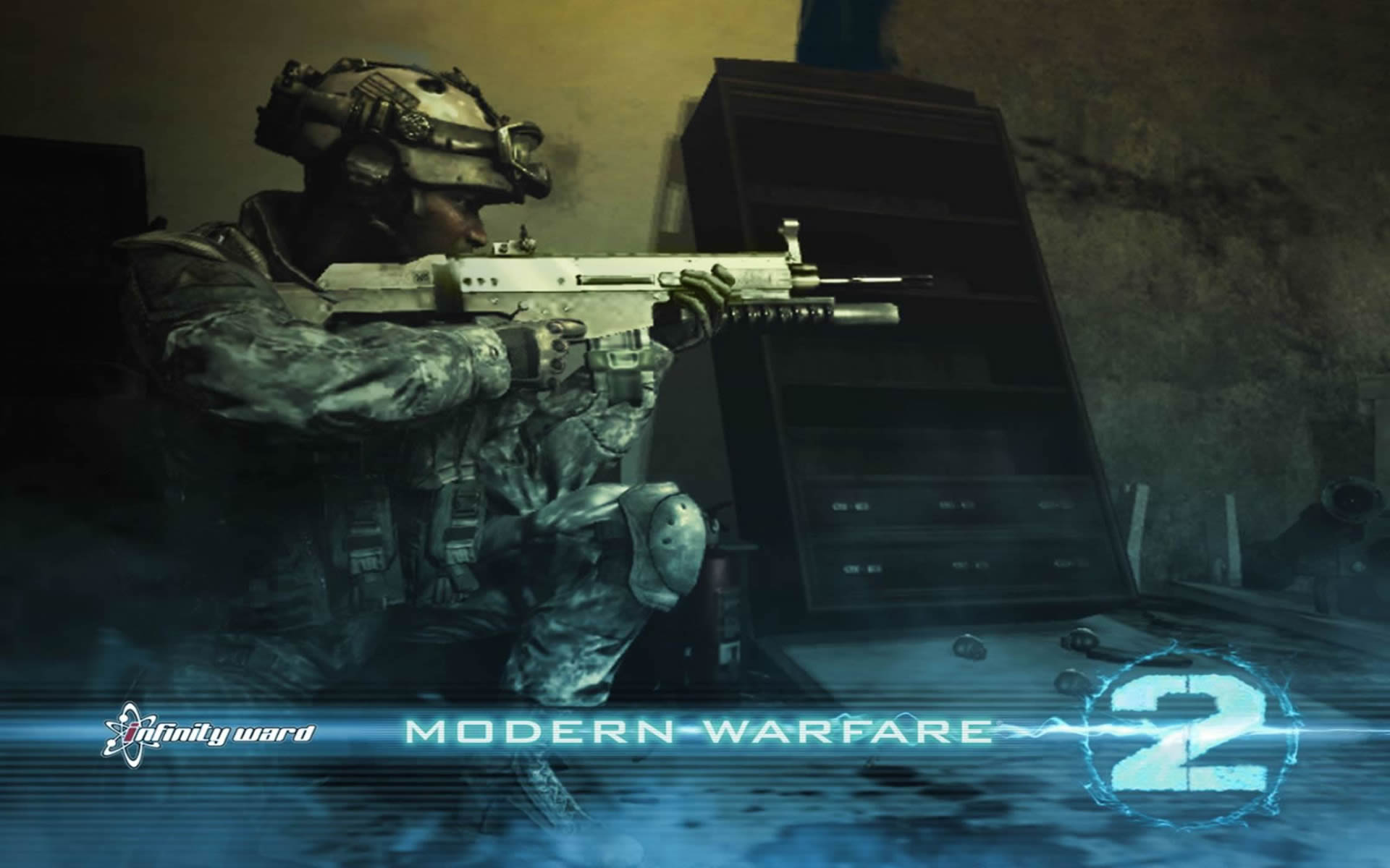 Assault Rifle Ready - Call Of Duty Modern Warfare 2 Wallpaper