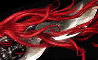 red hair and godly sword