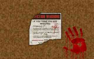 infection warning poster
