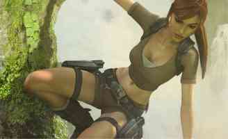 lara legend hanging from a tree