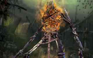 flaming skeleton warrior