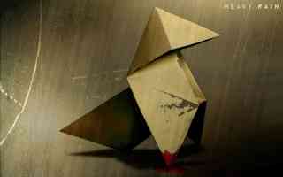 bloody origami bird