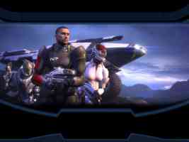 ashley garrus shepard and all terrain armored personnel carrier M35 Mako