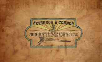 peterson and conner bicycle mounted rifle advert