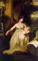 lady caroline capel holding her daughter harriet