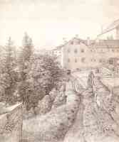 the garden of the capuchin monastery in salzberg