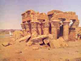classical ruins by the nile