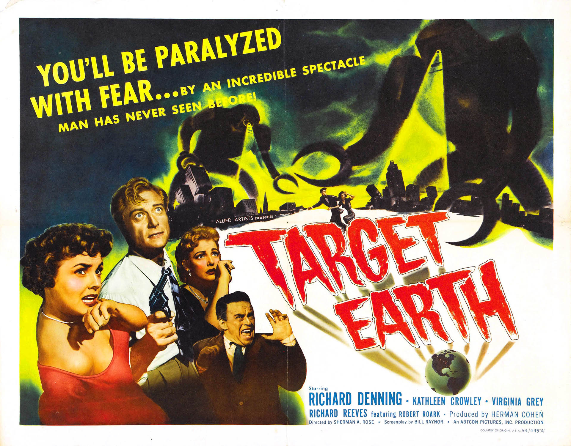 Target Earth Ii - Alien Invasion B Movie Posters Wallpaper Image