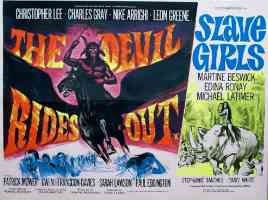 THE DEVIL RIDES OUT and SLAVE GIRLS double bill