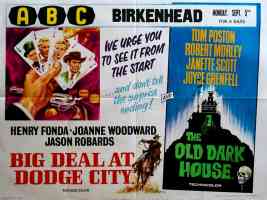 THE OLD DARK HOUSE and BIG DEAL AT DODGE CITY abc double bill