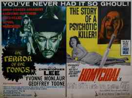THE TERROR OF THE TONGS and HOMICIDAL double bill