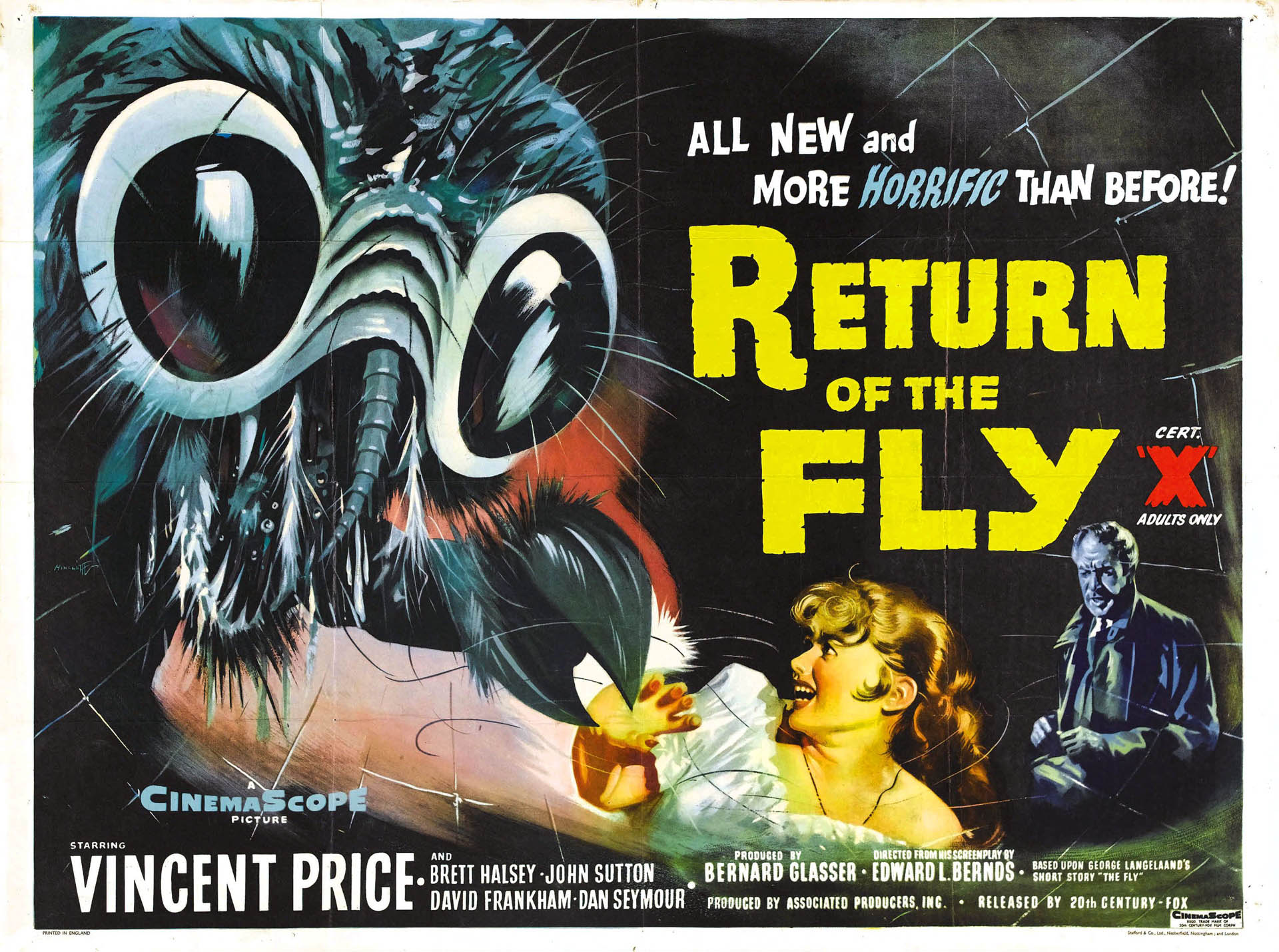 Return Of The Fly - Horror B Movie Posters