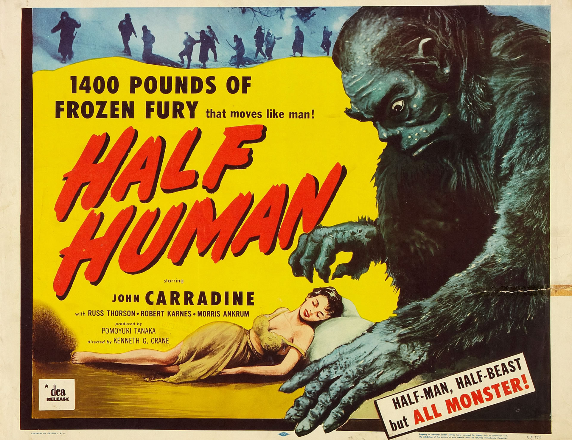 Half Human - Monster B Movie Posters