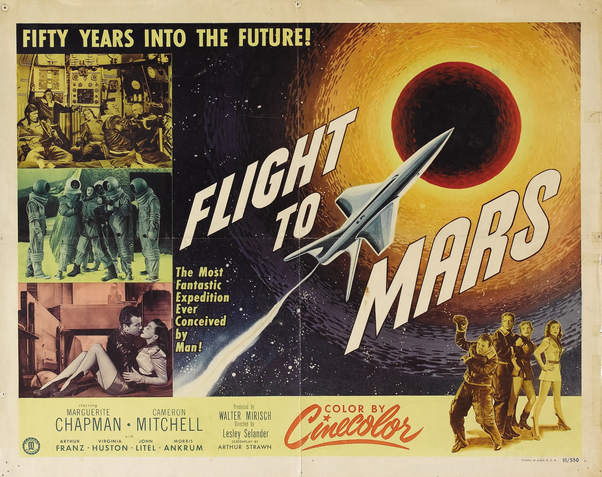 Flight To Mars - Sci Fi B Movie Posters