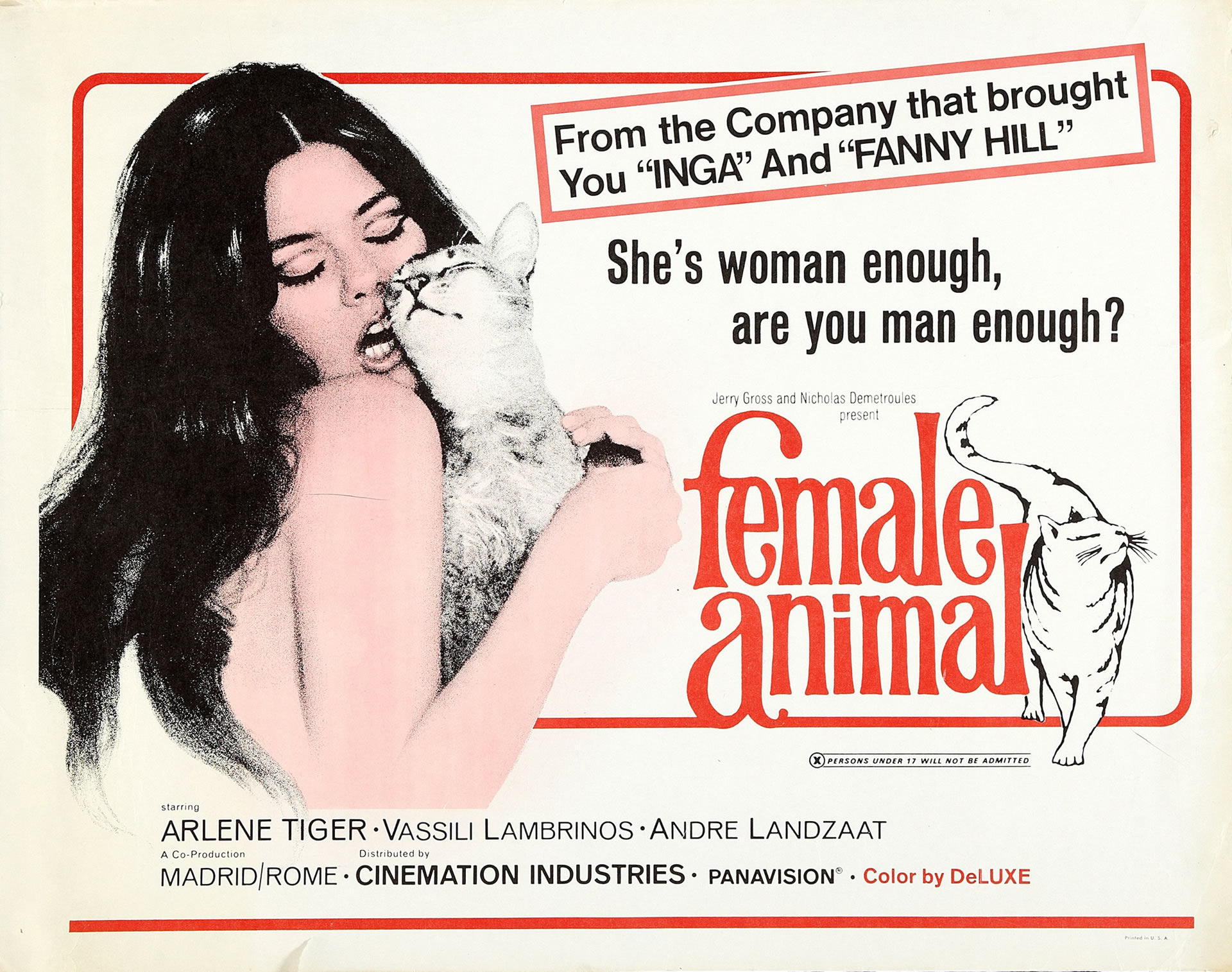 Female animal movie 1970