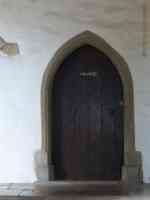 old private door at aylesford priory