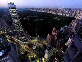 manhattan central park from above
