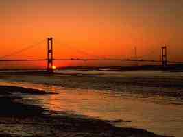 sunset severn bridge avon
