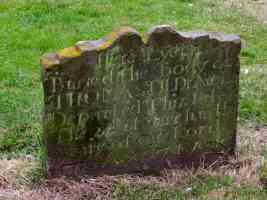 old weathered gravestone