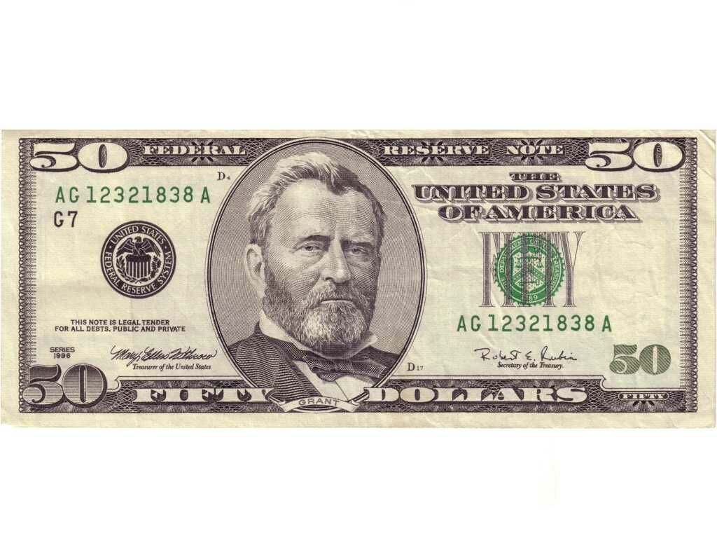 50 Dollar Bill Money Wallpaper