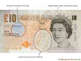 fake 10 pound note