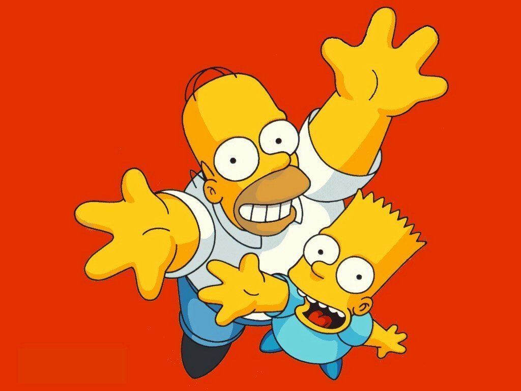 Simpsons Bart And Homer Simpsons Wallpaper