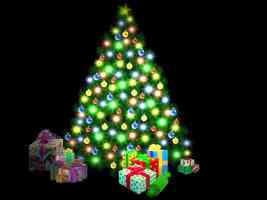 tree and presents