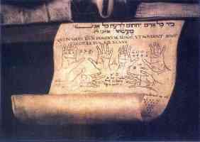 zodiacal and qabbalistic symbols on palmist manuscript