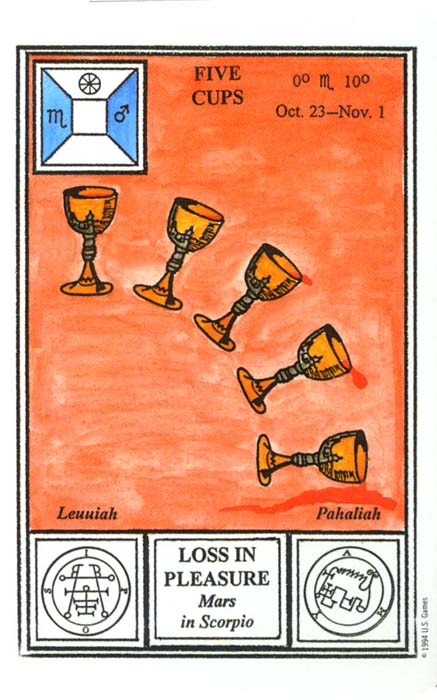 5 of cups tarot card