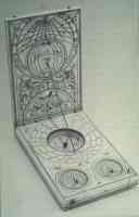 ornate portable sundial