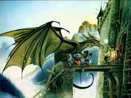 dragon at the castle gates