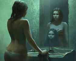 ghost girl in mirror