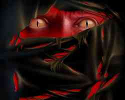 lizard eye red demon