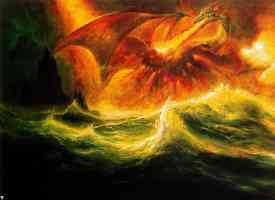 flames and water and dragon