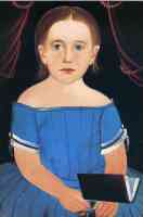young girl in a blue dress