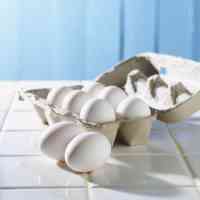 carton of white eggs