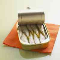 opened tin of sardines