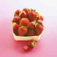 carton of organic strawberries
