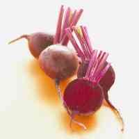 halved and whole beets