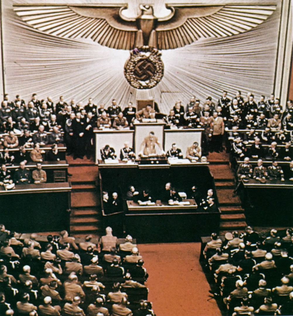 Hitler Speaking In The Reichstag