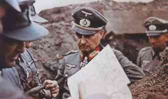 German general at a meeting