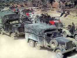 German supply convoy
