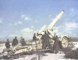 Heavy artillery firing positions