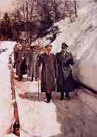 Hitler and Himmler on a Winter Walk in January 1945