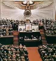 Hitler speaking in the reichstag
