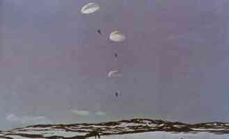 paratroopers landing in norway