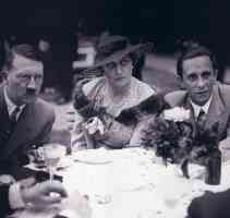 hitler and goebbels having lunch with a lady