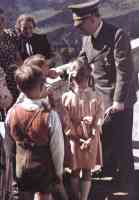 hitler chatting with kids at eagles nest